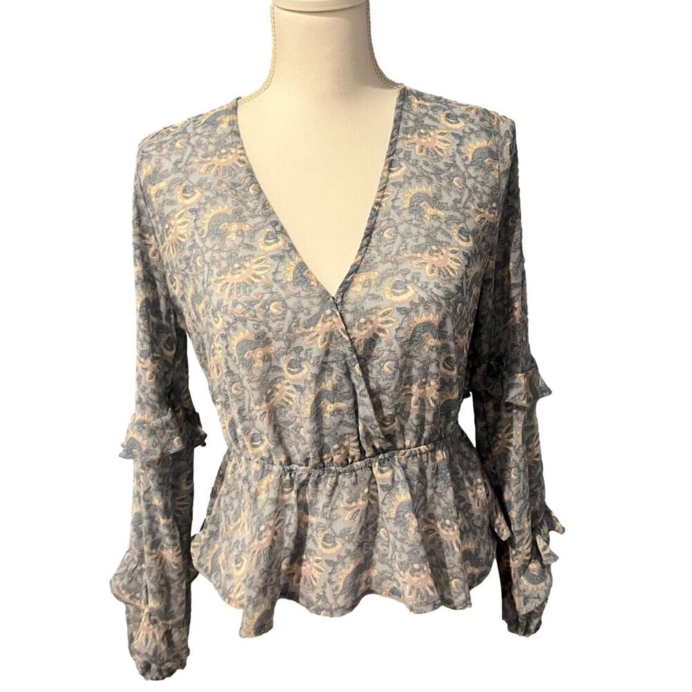 BOGO American Eagle Ruffled V-Neck Blouse